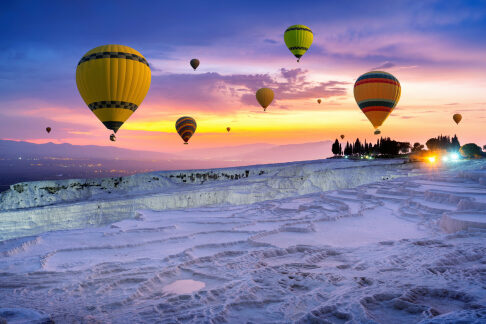 pamukkale lot balonem o wschodzie slonca